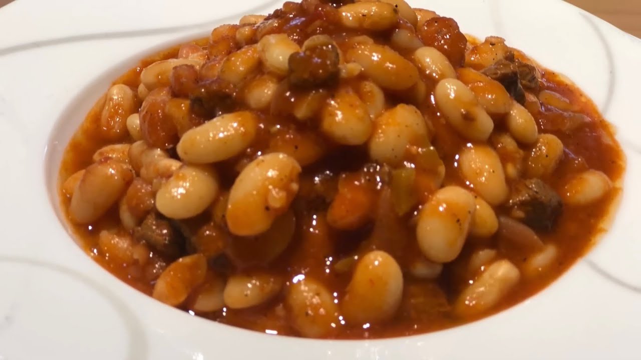 Düdüklü olmadan kabuk atmayan etli #kuru fasülye#