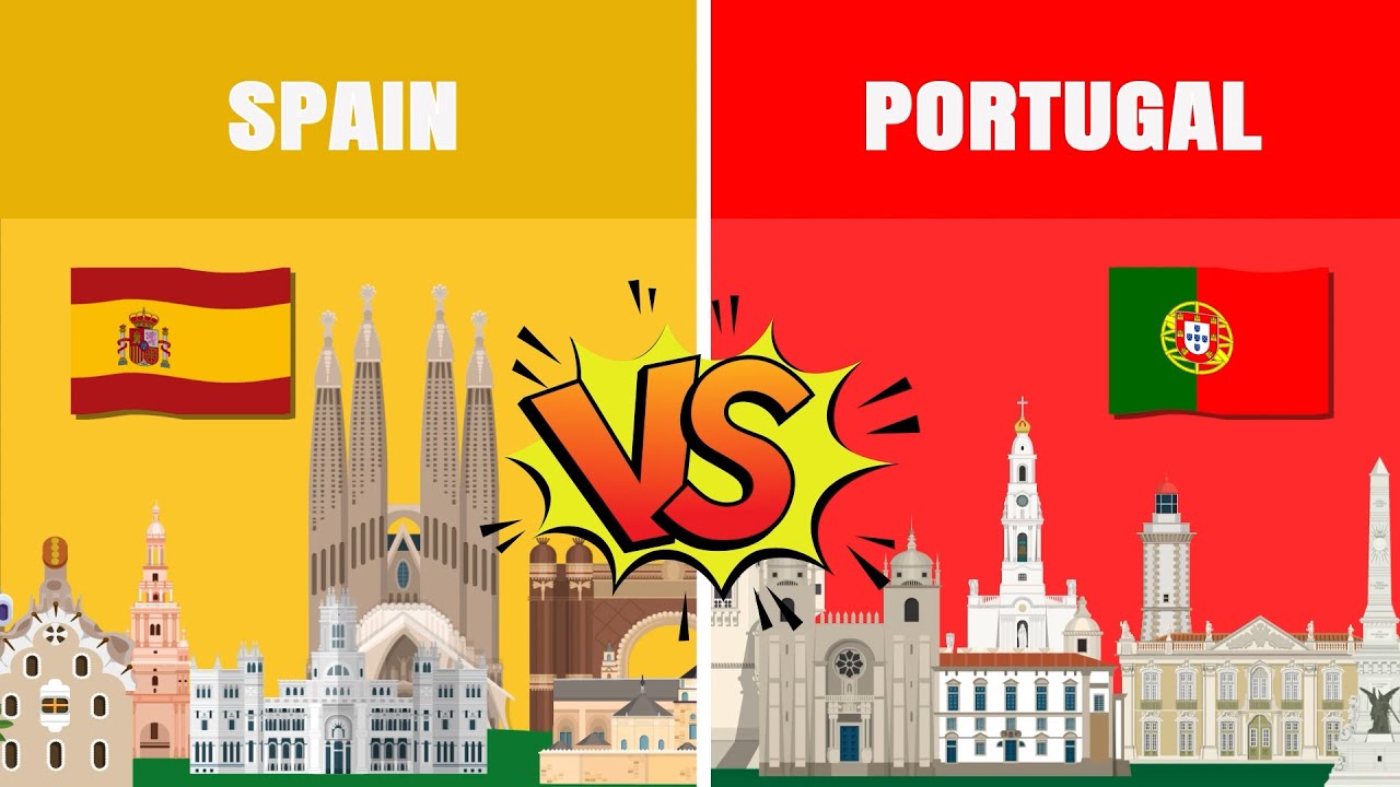 Spain vs Portugal | Country Comparison | Data Around The World