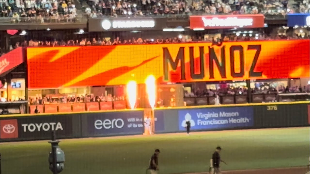 Andres Munoz Entrance 8/9/25 Ichiro Number Retirement Day T-Mobile Park, Seattle, Washington