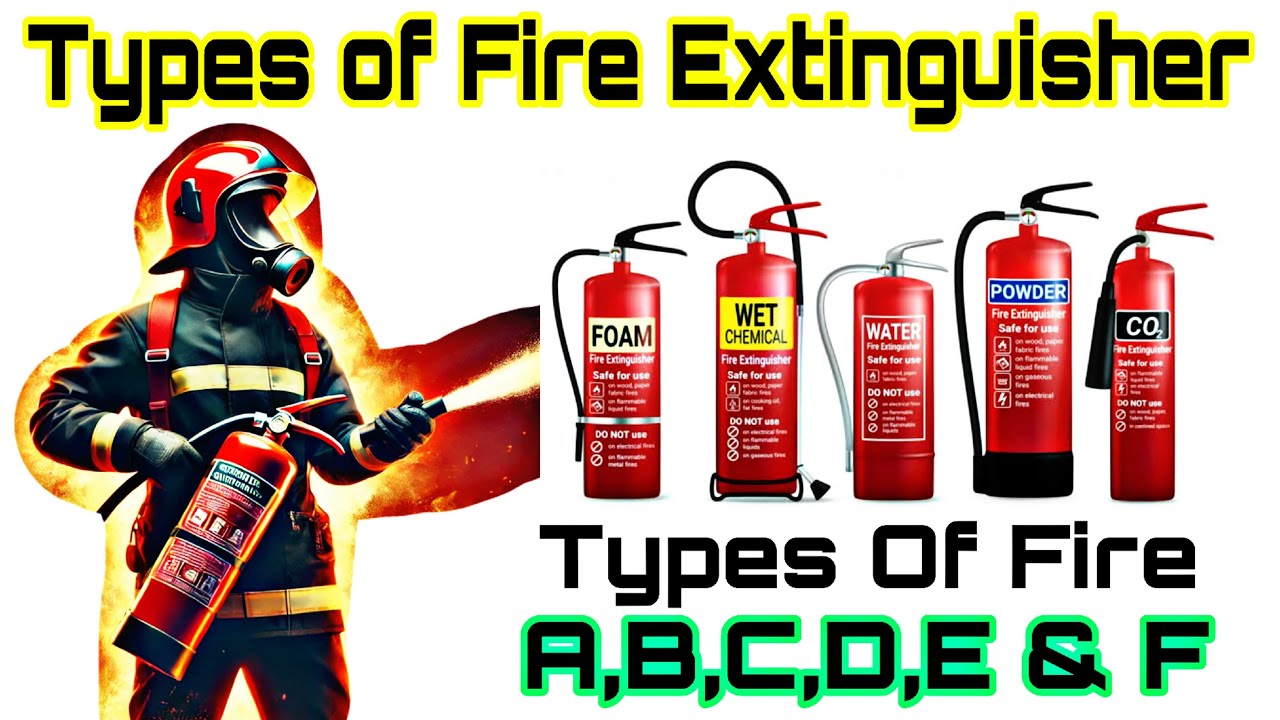 Types Of Fire Extinguishers And its Uses | Fire Extinguisher