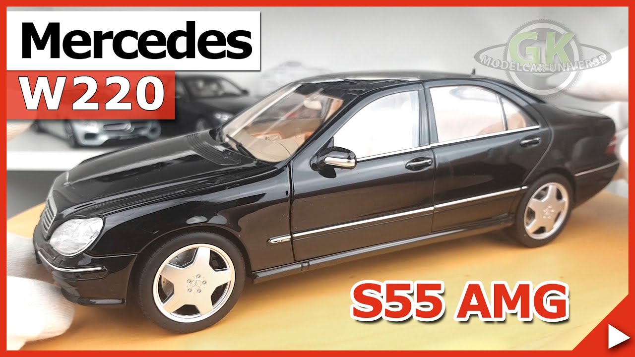 Der 1/18 Norev Mercedes-Benz S55 AMG (W220) 1998 | Modellauto Neuheiten