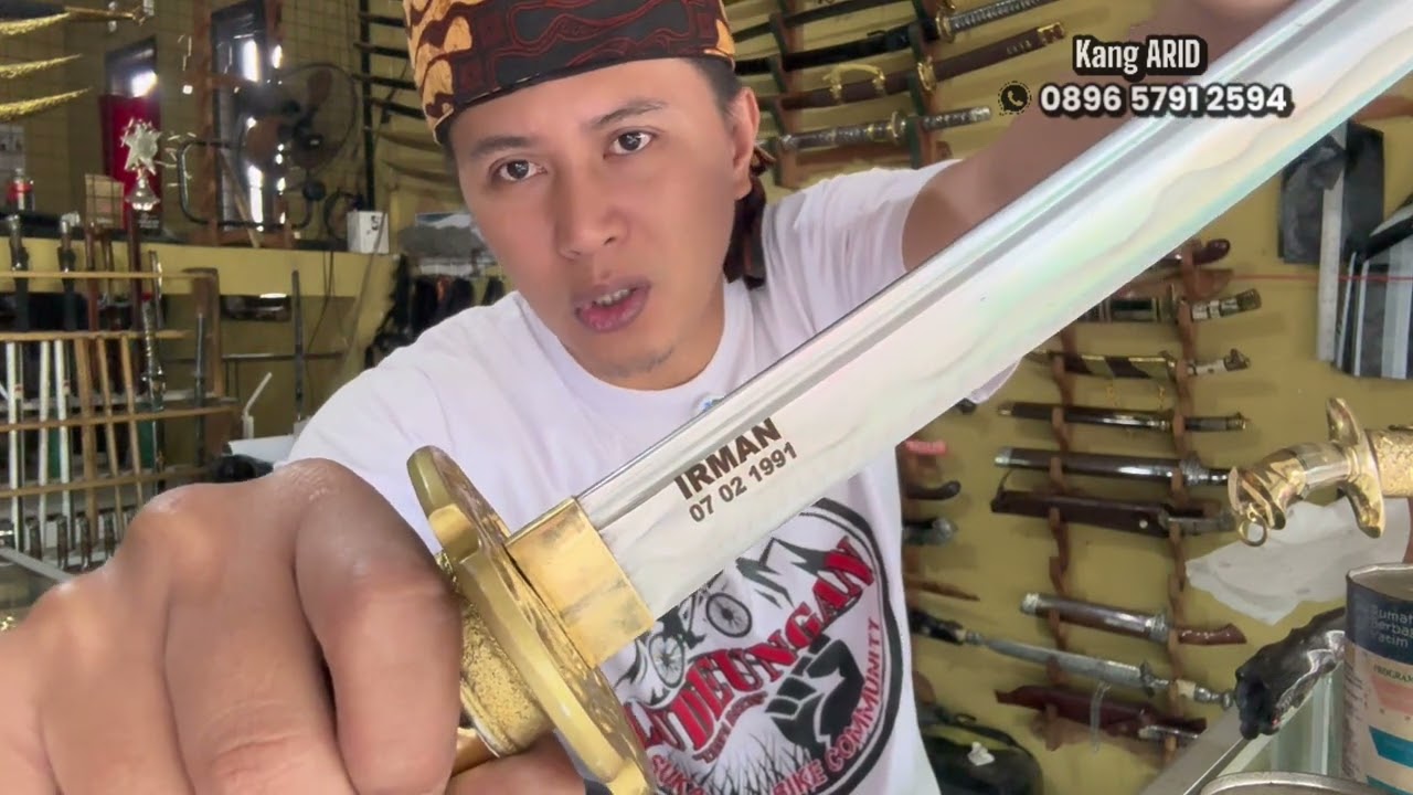 Katana pedang samurai dragon kanji