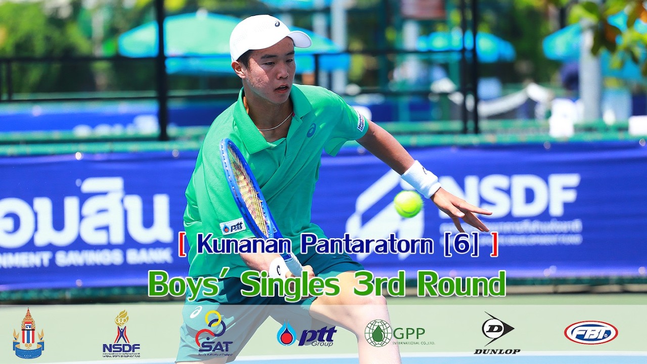 TF Juniors World Tennis Tour J300 1 Boys' Singles 3rd Round – Kunanan Pantaratorn 6 vs Dan Brand