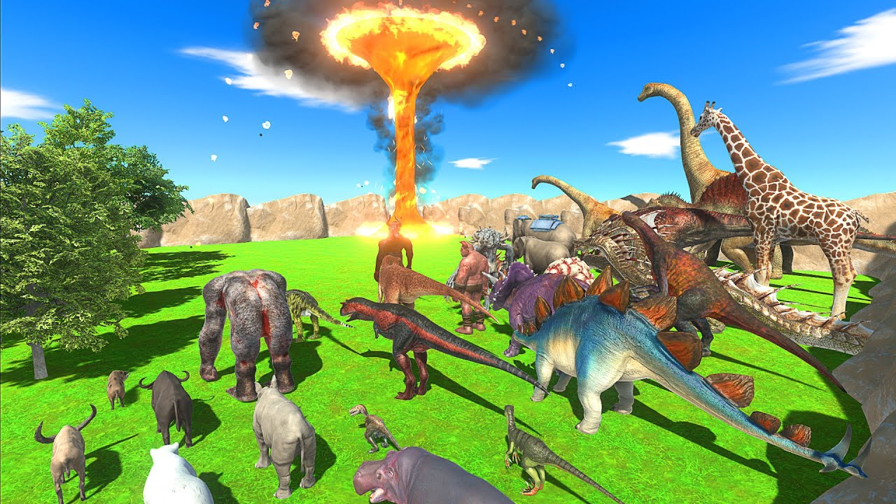 All Units Are Sucked Into The Lava Vortex - Animal Revolt Battle Simulator