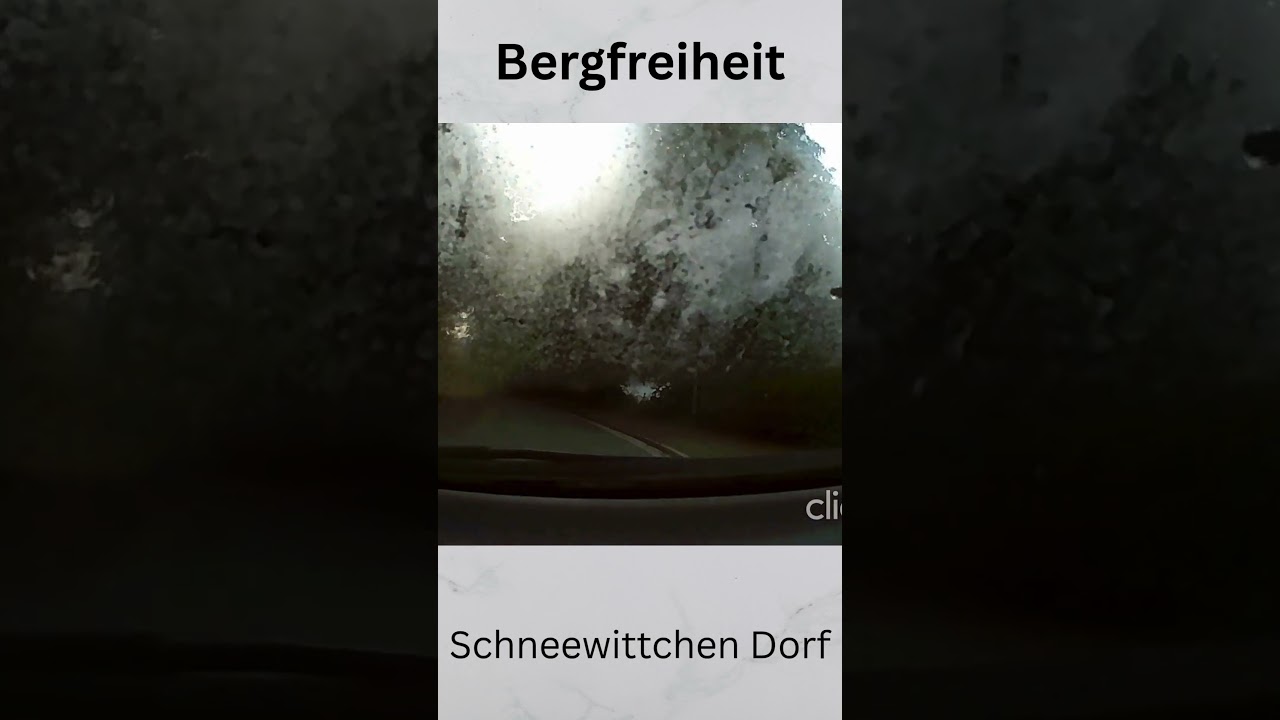 #Bergfreiheit #schneewittchen  Dorf mit beschlagenen Scheiben #dashcam am fr&uuml;hen Morgen