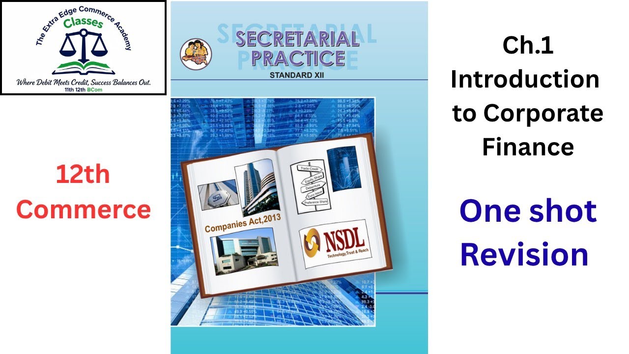 Ch.1 Introduction to Corporate Finance (12th) One Shot Revision 