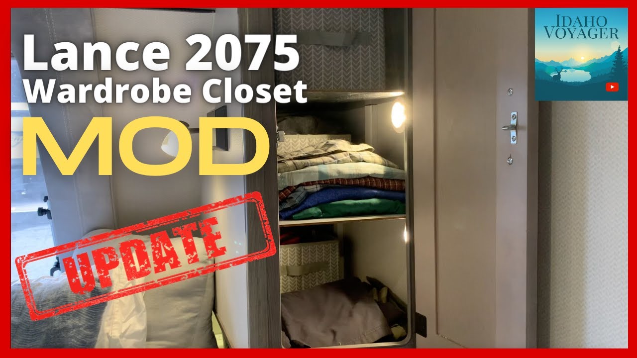 UPDATE: The wardrobe closet MOD on our Lance 2075 is ready for travel!