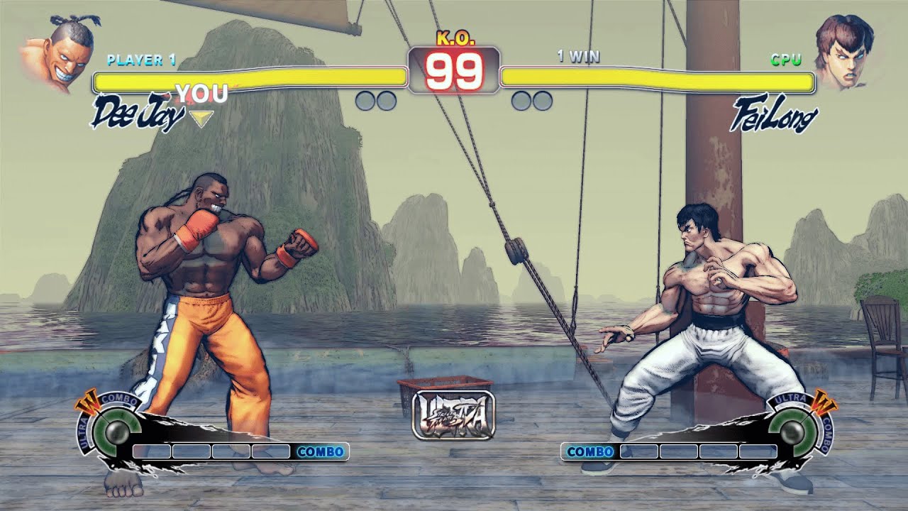 DeeJay vs Fei Long (Hardest) Street Fighter 4.| Epic Battle