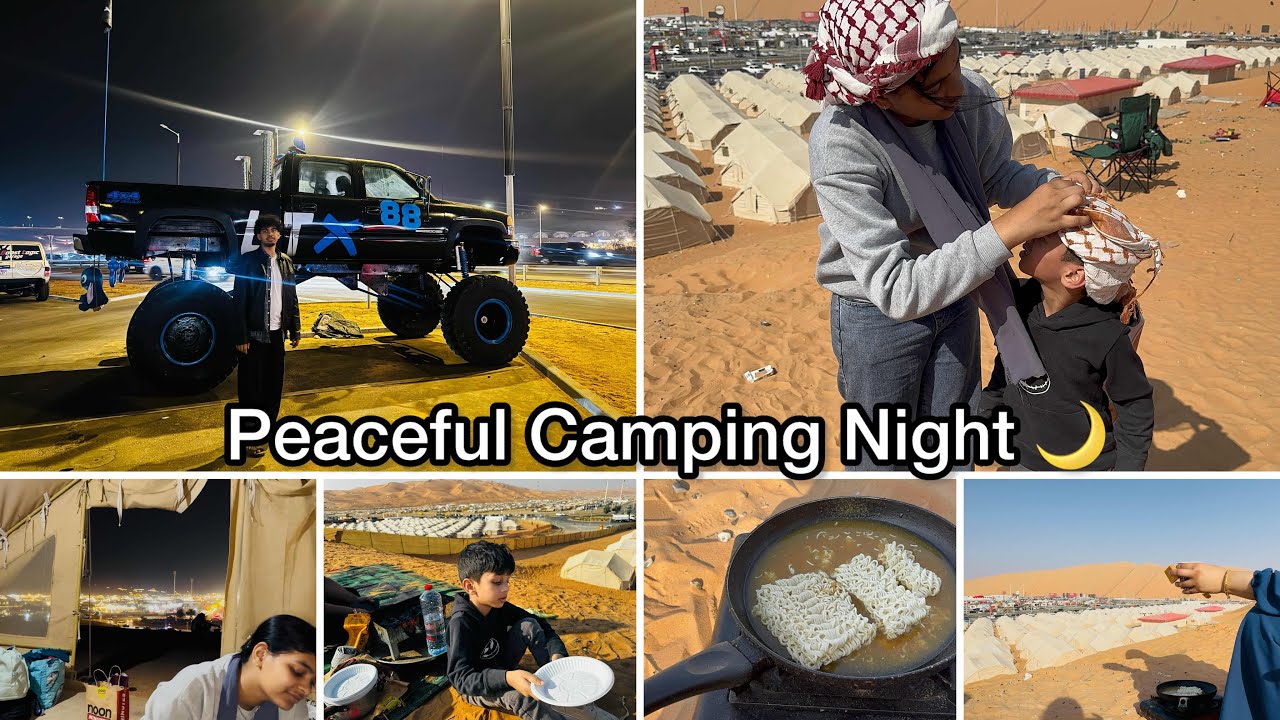 Camping Night in UAE | Road Trip, BBQ & Tent Stay | Normal Vlog | uae