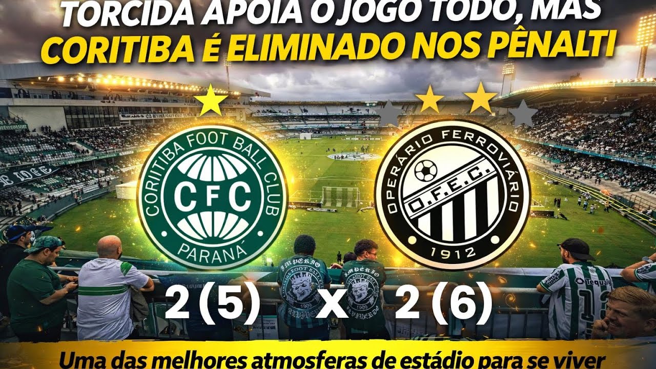 Eliminação , 90 minutos de apoio e uma atmosfera incrível no Couto Pereira! Coritiba x Operário 