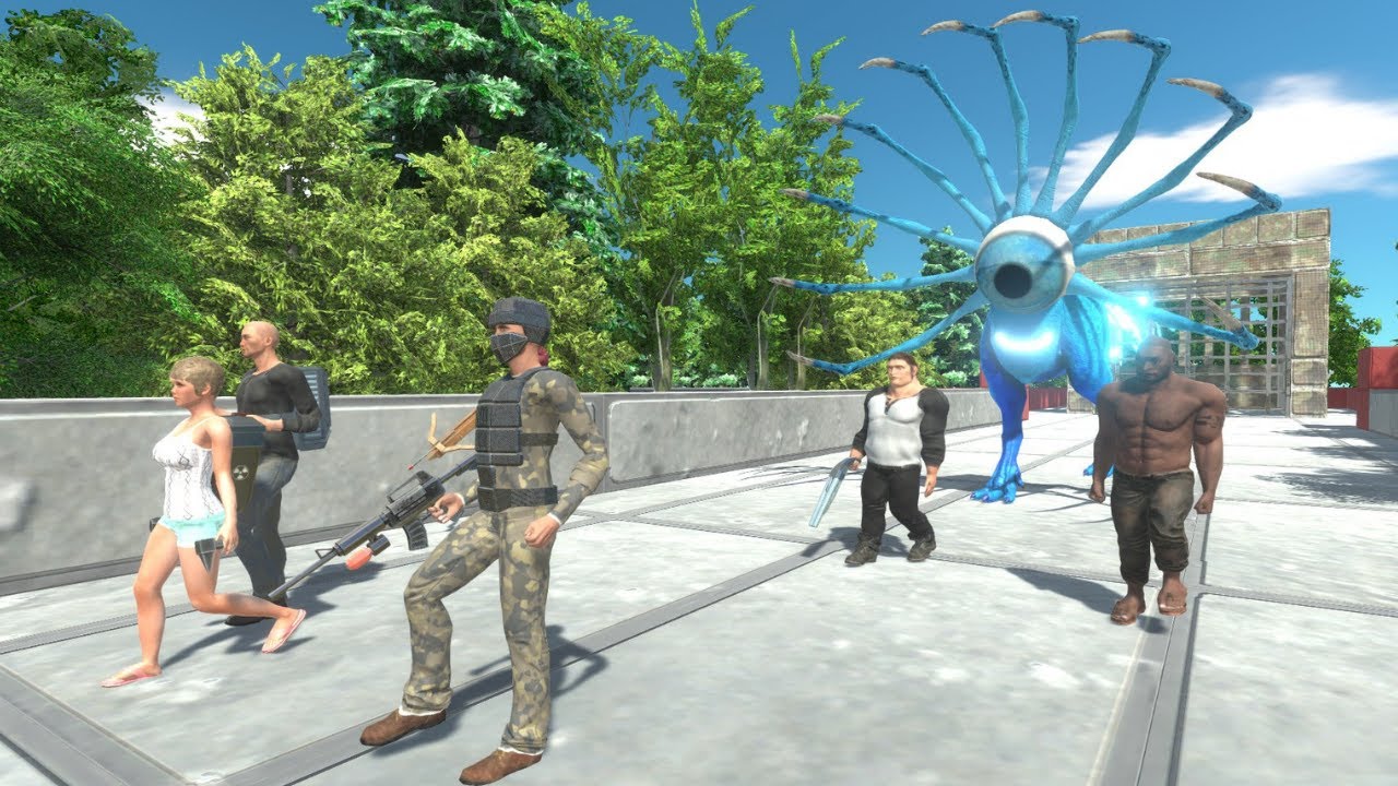 ARBS Escape from Blue Death Touch Alien - 500 SUBS SPECIAL - Animal Revolt Battle Simulator