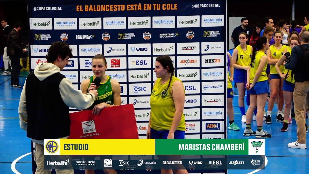 Entrevista Begoña Muñoz (Estudio) y Paula González (Maristas Chamberí) Copa Colegial