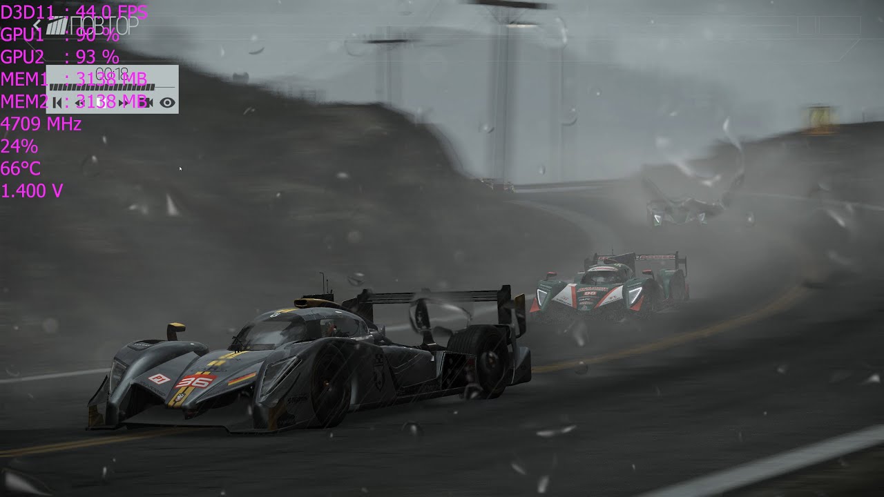4K: SLI 980 Ti in Project CARS (AA Off)