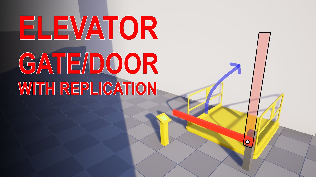 Unreal Engine 5 - Lift/Elevator Tutorial #4 - Door/Gate