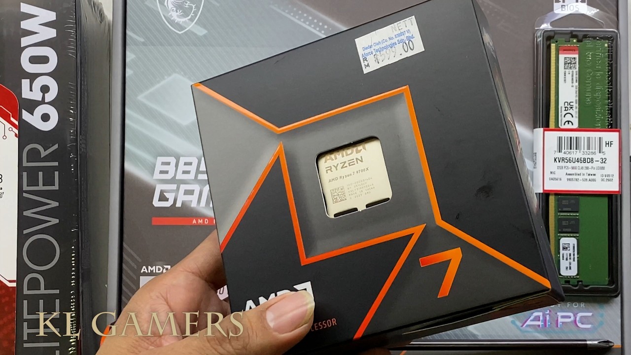AMD Ryzen 7 9700X msi B850M GAMING PRO WIFI6E Ocypus Gamma A40 BK Segotep Brave W1 ARGB Gaming PC