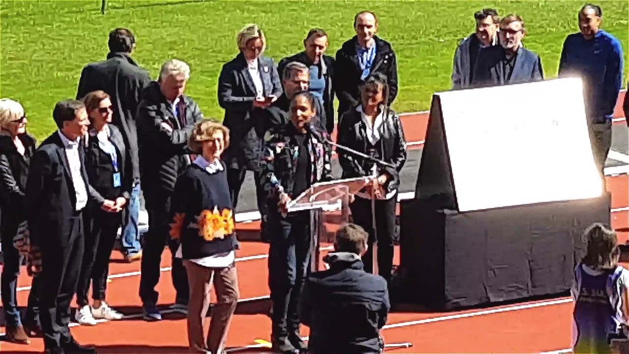 Inauguration du Stade Christine Arron à Sucy en Brie le samedi 6 avril 2019