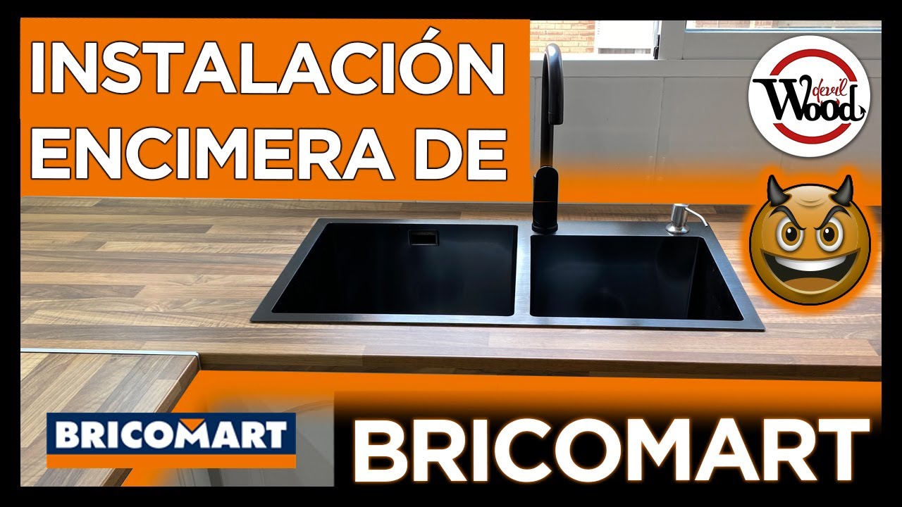 ✅ Como instalar 1 [ENCIMERA] de cocina DE MADERA🌲 LAMINADA DE Bricomart.  😈  DIY