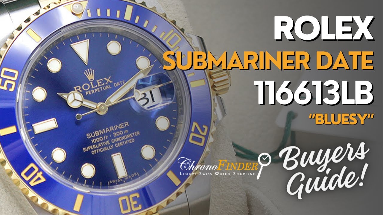 Обзор и руководство покупателя для часов Rolex Submariner Date 116613LB 40mm Bluesy | Chronofinder