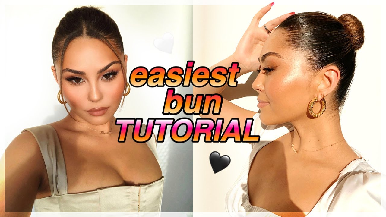 my fave bun tutorial!! *highly requested* | easy high bun middle part hair tutorial