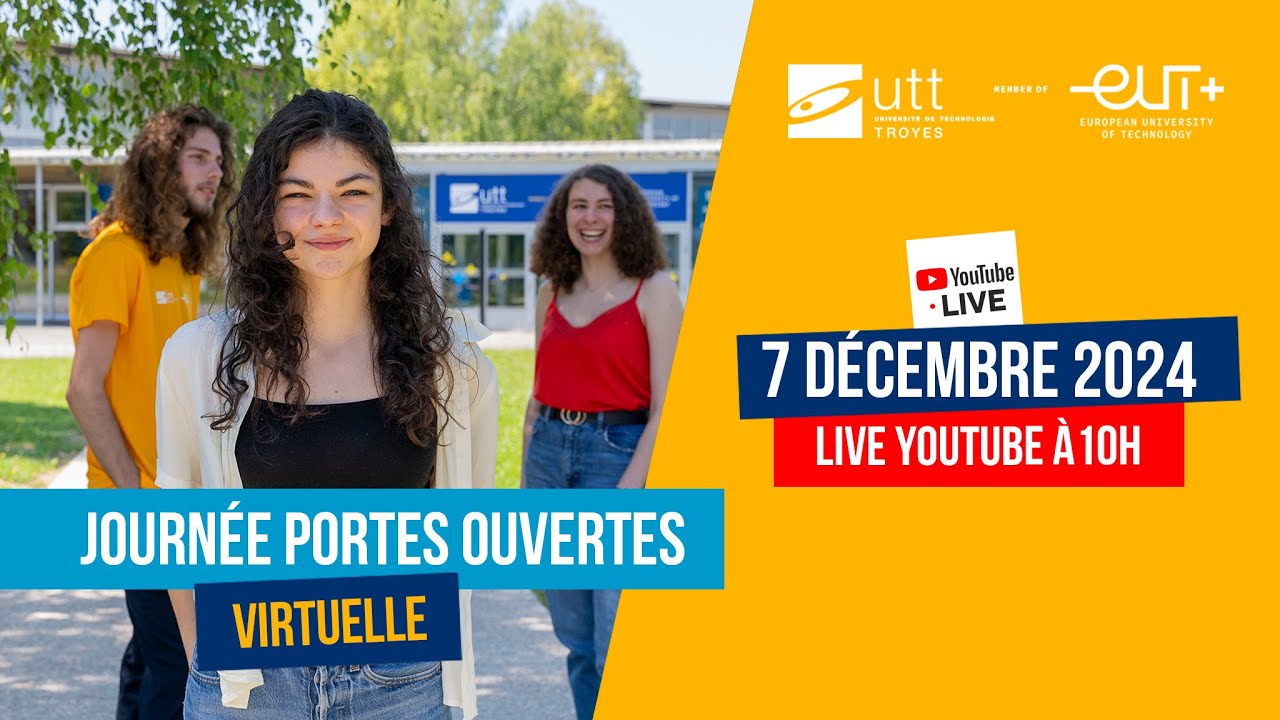Journée Portes Ouvertes Virtuelle UTT 2024