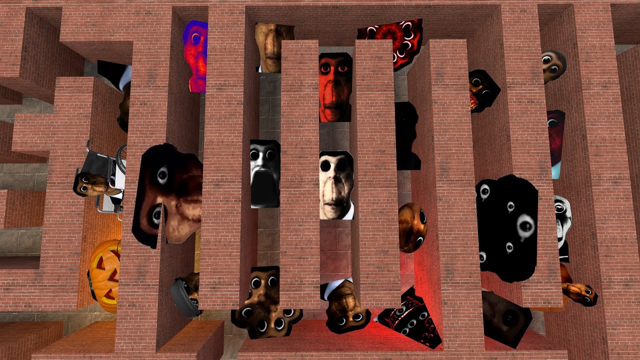 OBUNGA FAMILY MAZE!! (Garry's Mod)