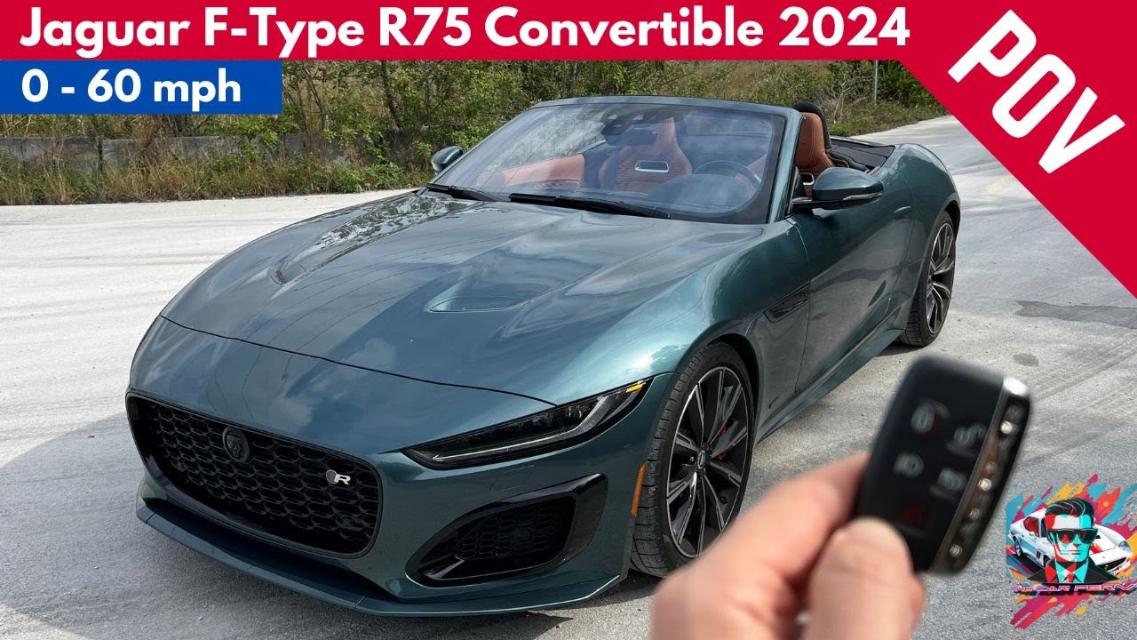 Jaguar F-Type R75 P575 Convertible 2024 // Exhaust Sound & 0 - 60 [POV-4K]