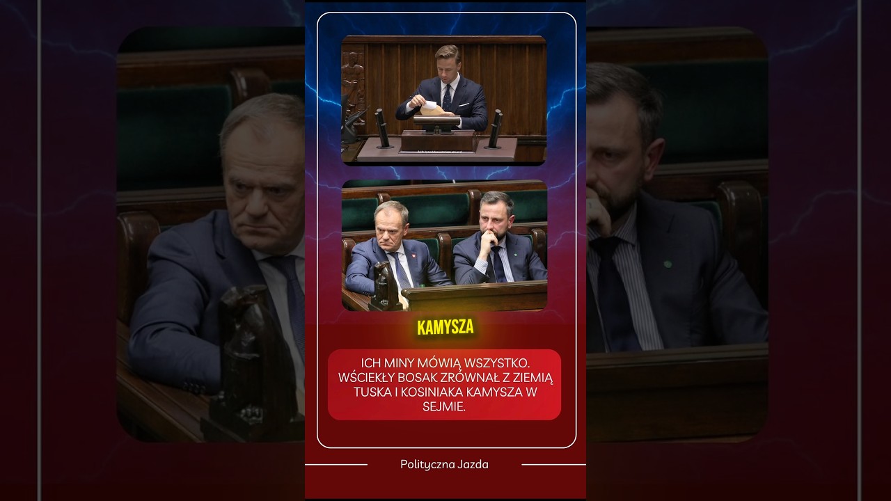 ICH MINY M&Oacute;WIĄ WSZYSTKO. WŚCIEKŁY BOSAK ZR&Oacute;WNAŁ Z ZIEMIĄ TUSKA I KOSINIAKA KAMYSZA W SEJMIE