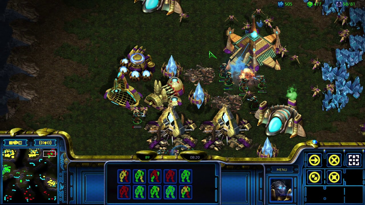 4v4 BGH Big Game Hunters Protoss Gameplay Starcraft Remastered