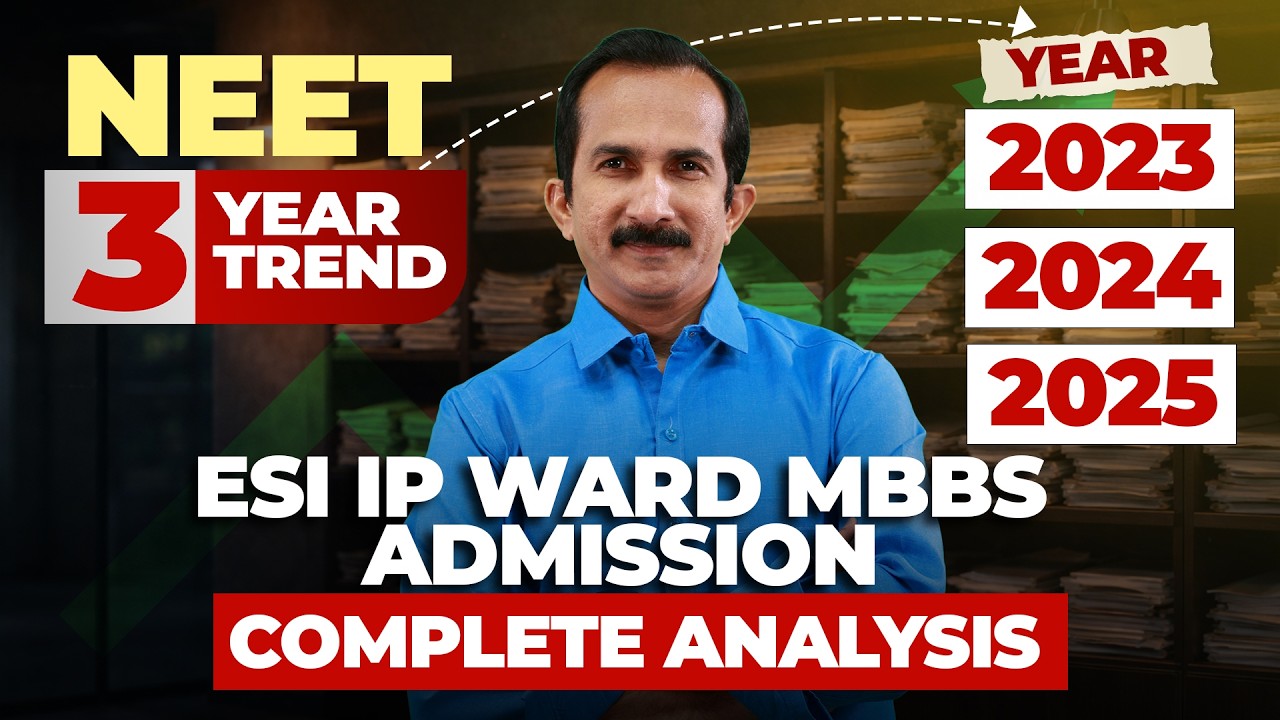 3 YEAR TREND | ESIC IP Ward MBBS Admission