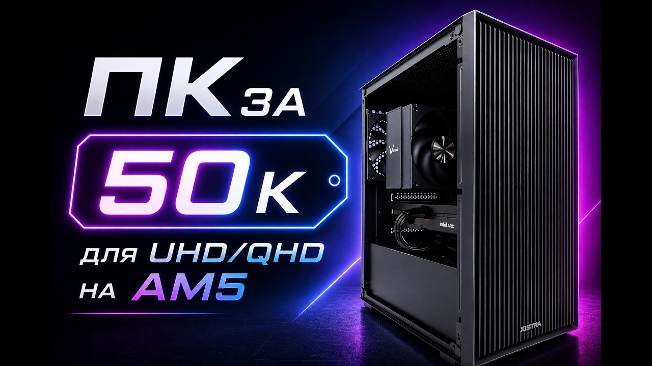 Сборка ПК за 50к для QHD/UHD AM5 в 2026 (600 usd PC AM5)
