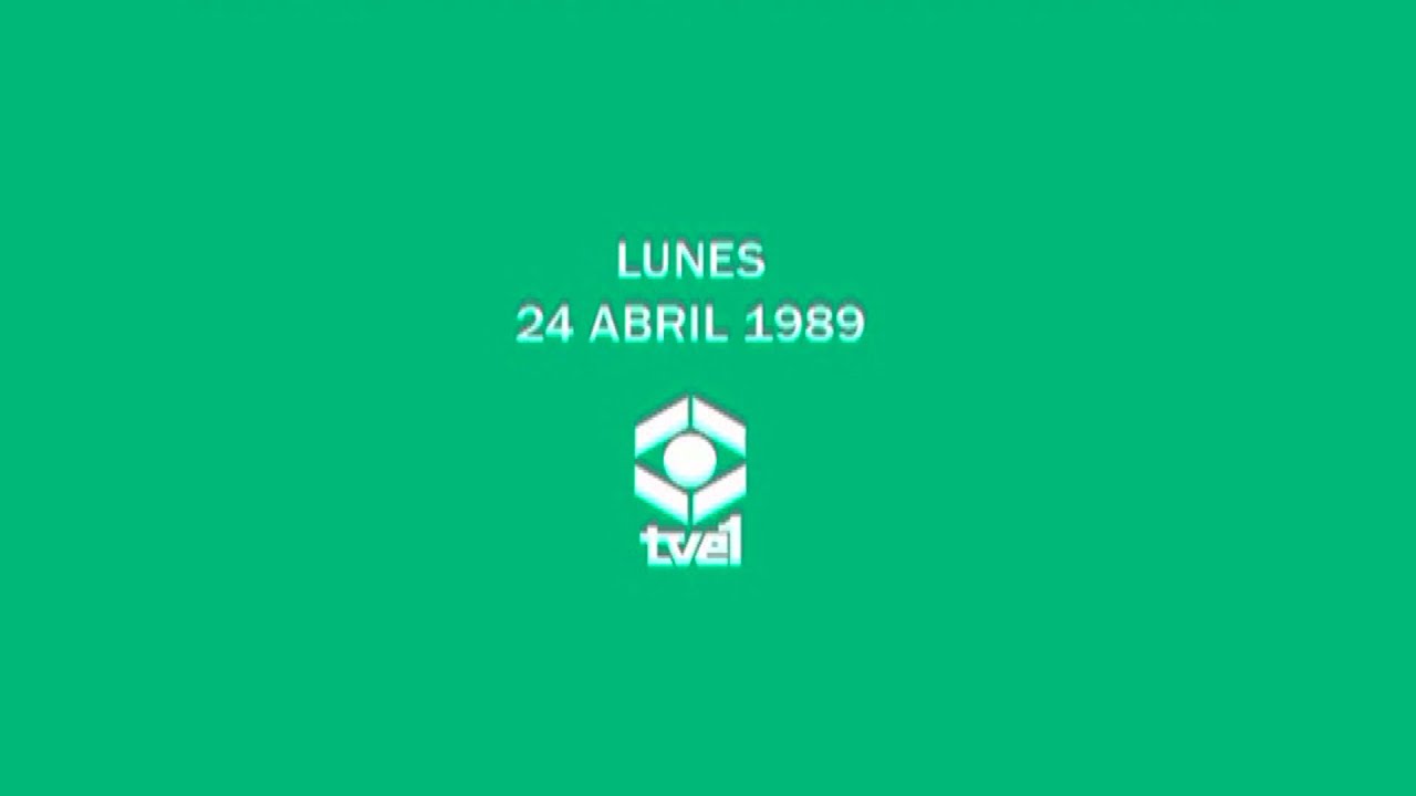 Reconstruccion Cierre e Inicio de Emision TVE 1 24 de Abril de 1989