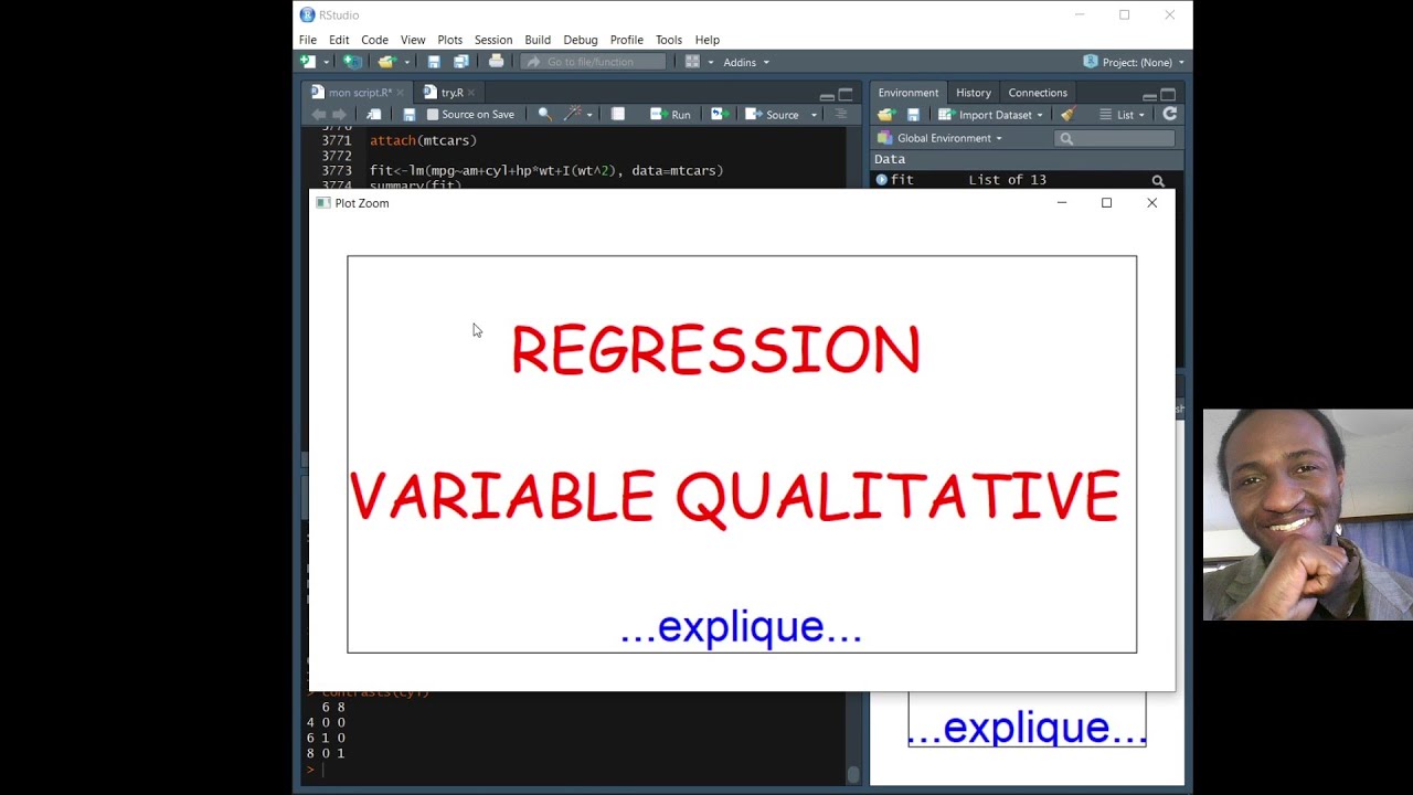 REGRESSION avec variables CATEGORIELLES dans R | Comment dans R? | caps 74