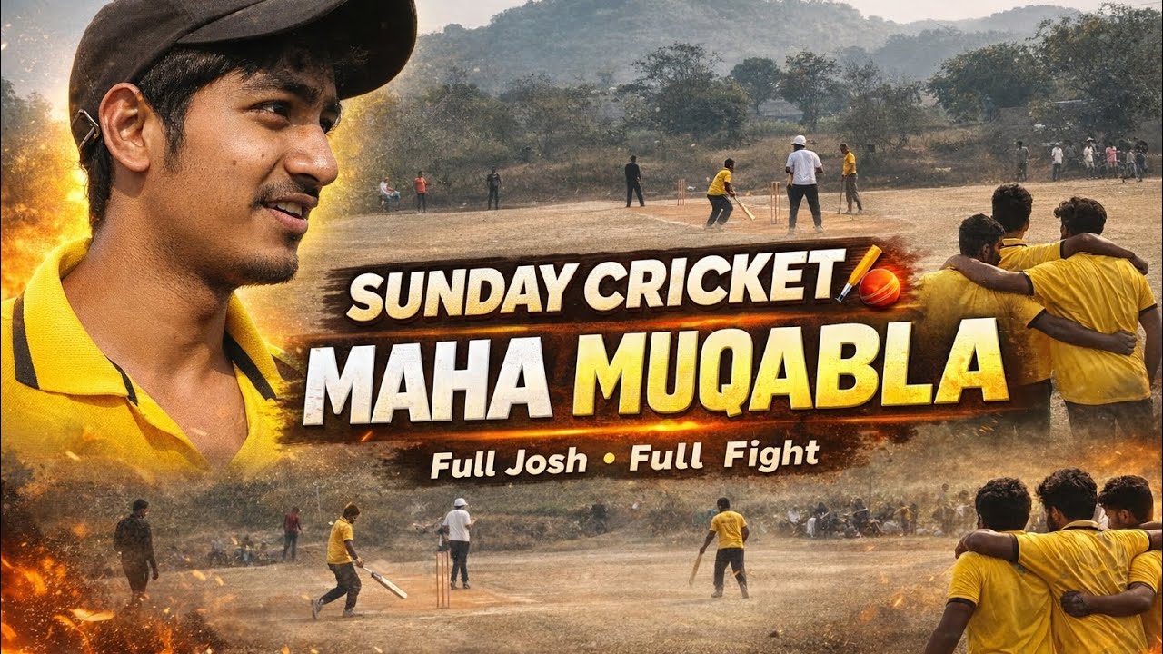 Sunday Cricket 🏏 Maha Muqabla 🔥 | Full Josh • Full Fight | Desi Cricket Vibes