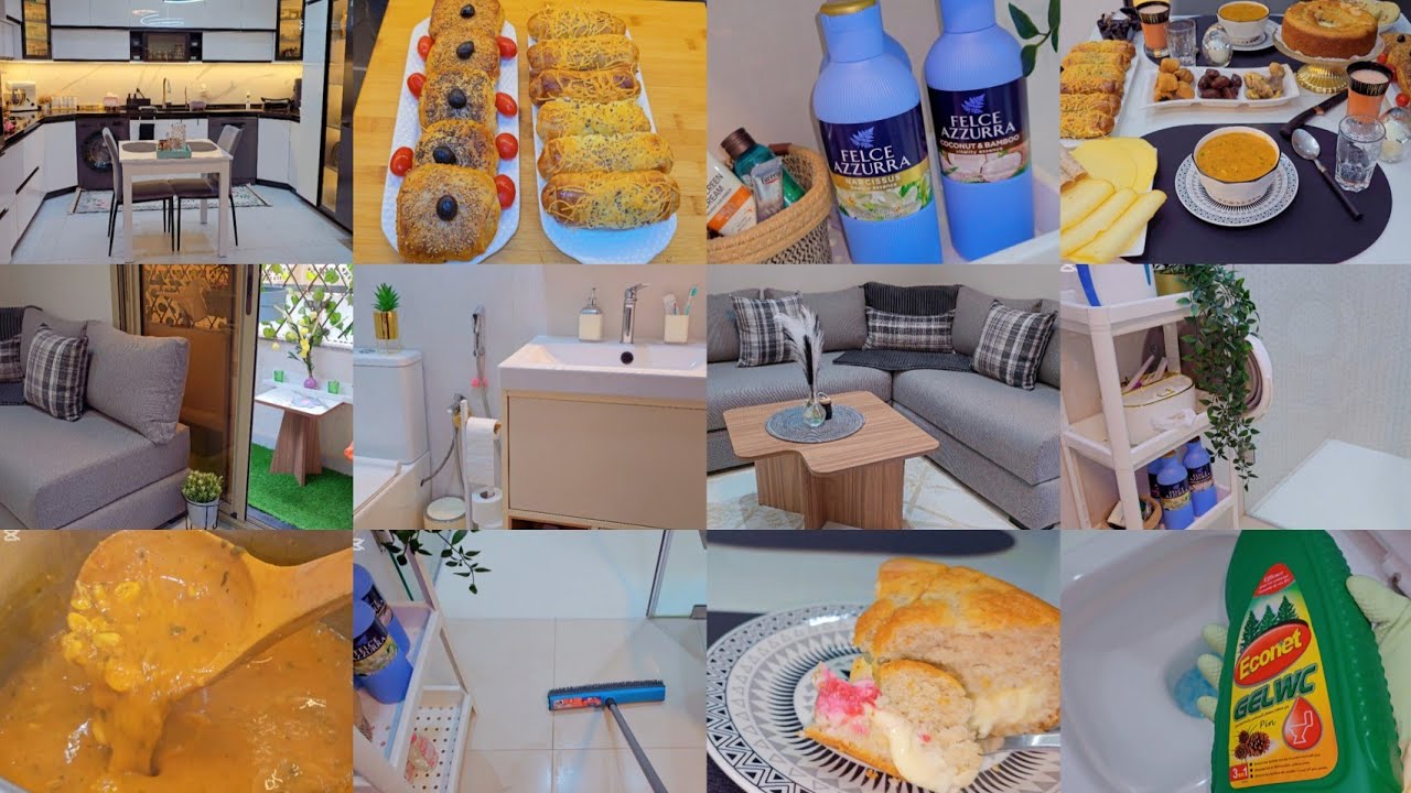 رائحة رمضان عندي فدار🥰جولة في الحمام🏡شهيوات ساهلين سجلوهم لرمضان🌜تنظيف وتعطير🎀