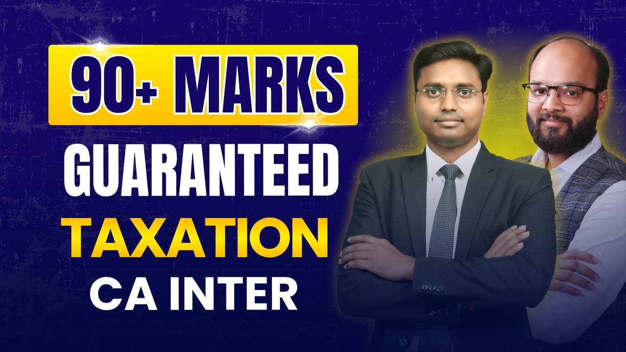 90+ Marks in CA Inter Tax | Strategy + Important Topics for Sep 26