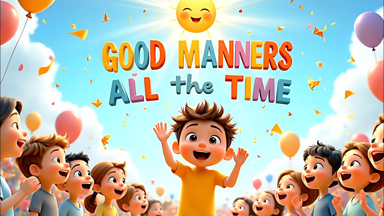 Good Manners Song for Kids 🎵 | Please, Sorry, Thank You | Nursery Rhymes for Children