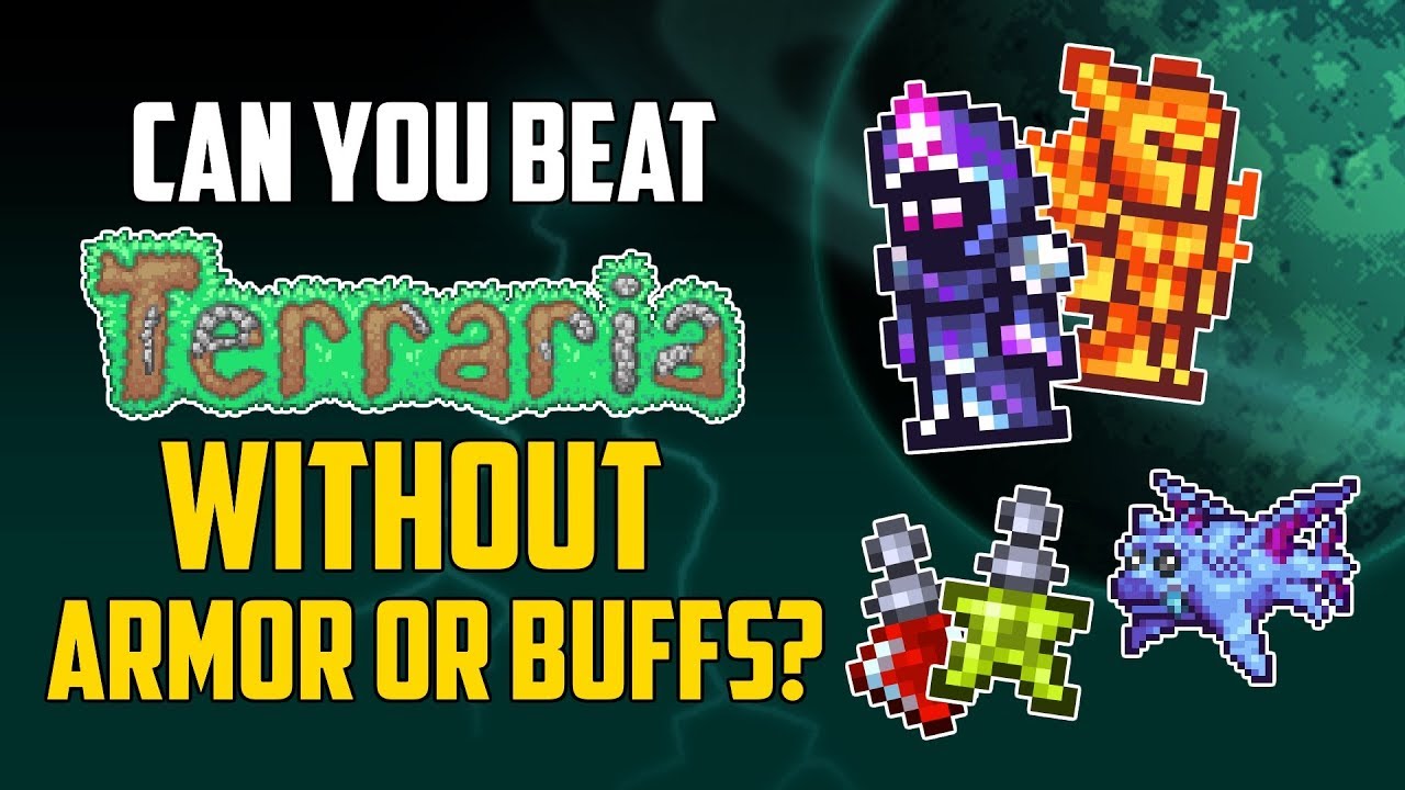 Can You Beat Terraria Without Armor or Buffs? | HappyDays