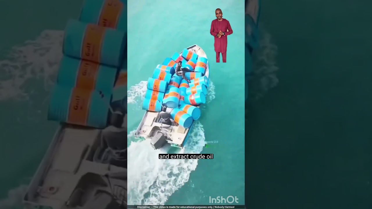 this guy is making millions by etracting crude oil from the ground #crude oil