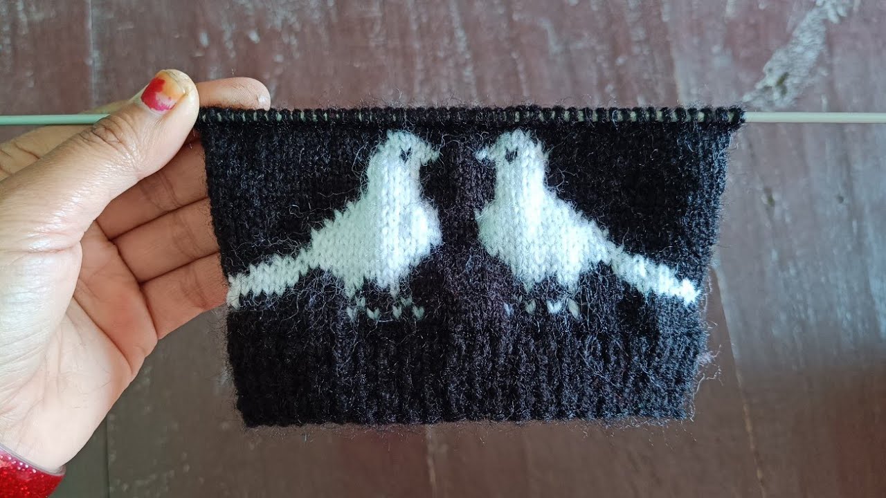 Bird design for sweater