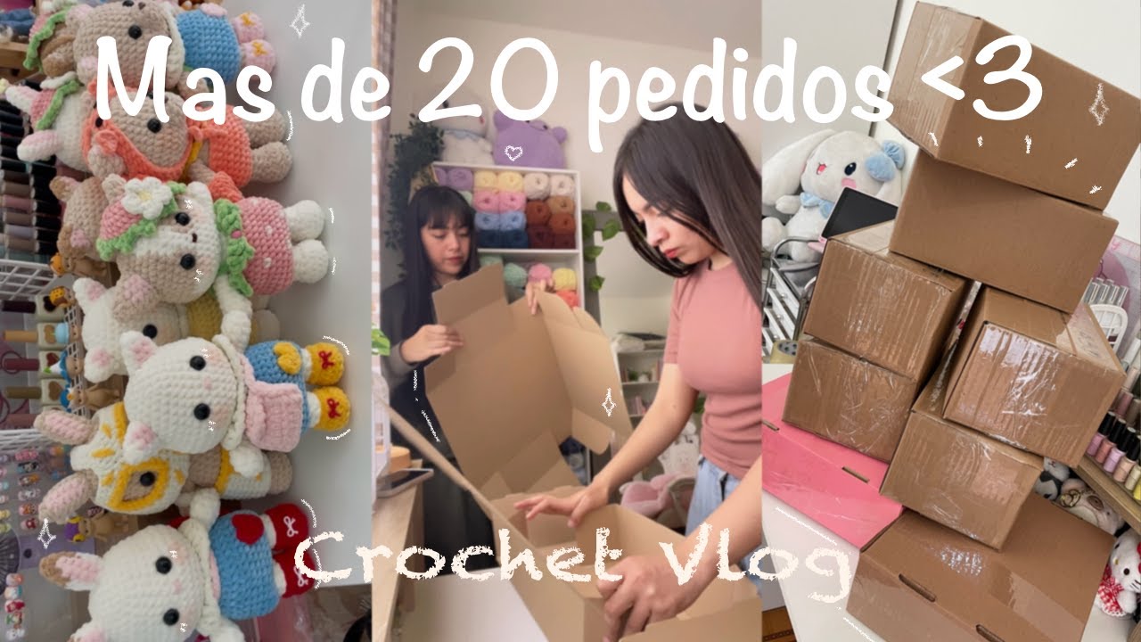 Empacando + de 20 Pedidos de amigurumis | Vlog de Crochet Toeygurumi
