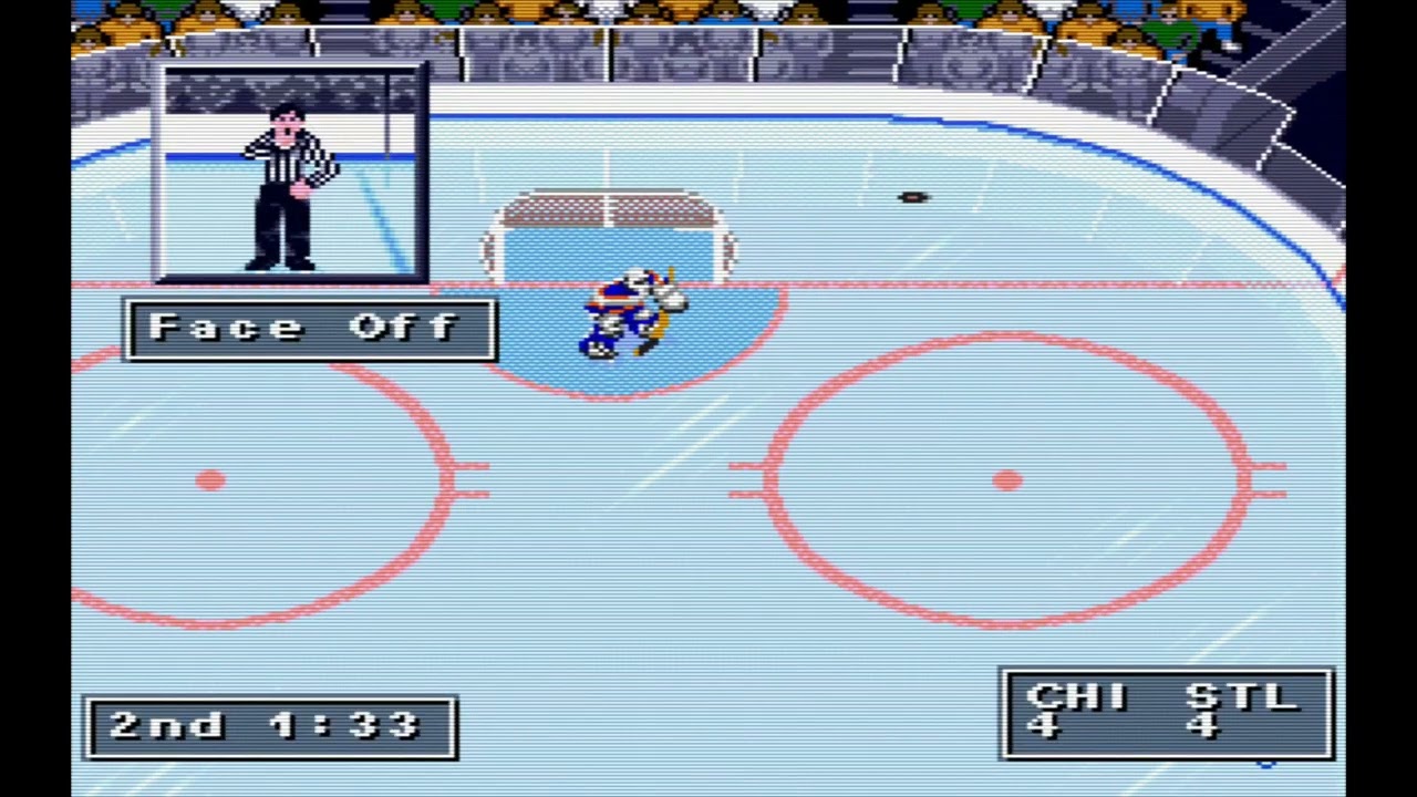 NHL 95 (SNES) - CHI  v STL ( 1 v 2) - OVERTIME NAIL BITER!