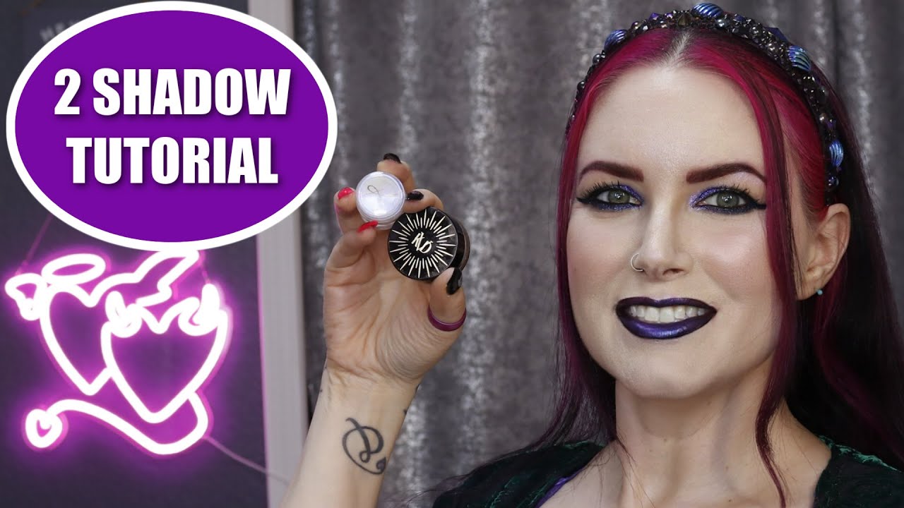 KVD Violet Aurora Dazzle Gel Eyeshadow Tutorial for Hooded Eyes #hoodedeyemakeup
