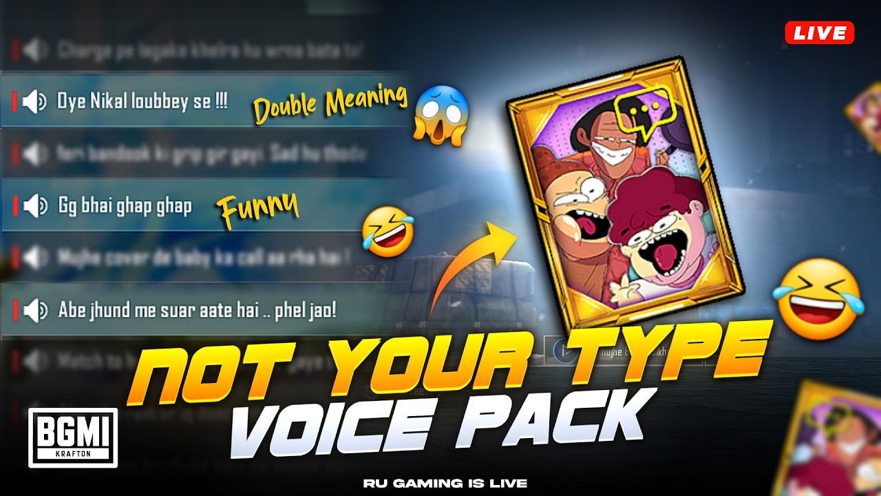 (Shorts) BEST VOICE PACK OPENING | TEAMCODE | BGMI LIVE | RU IS LIVE