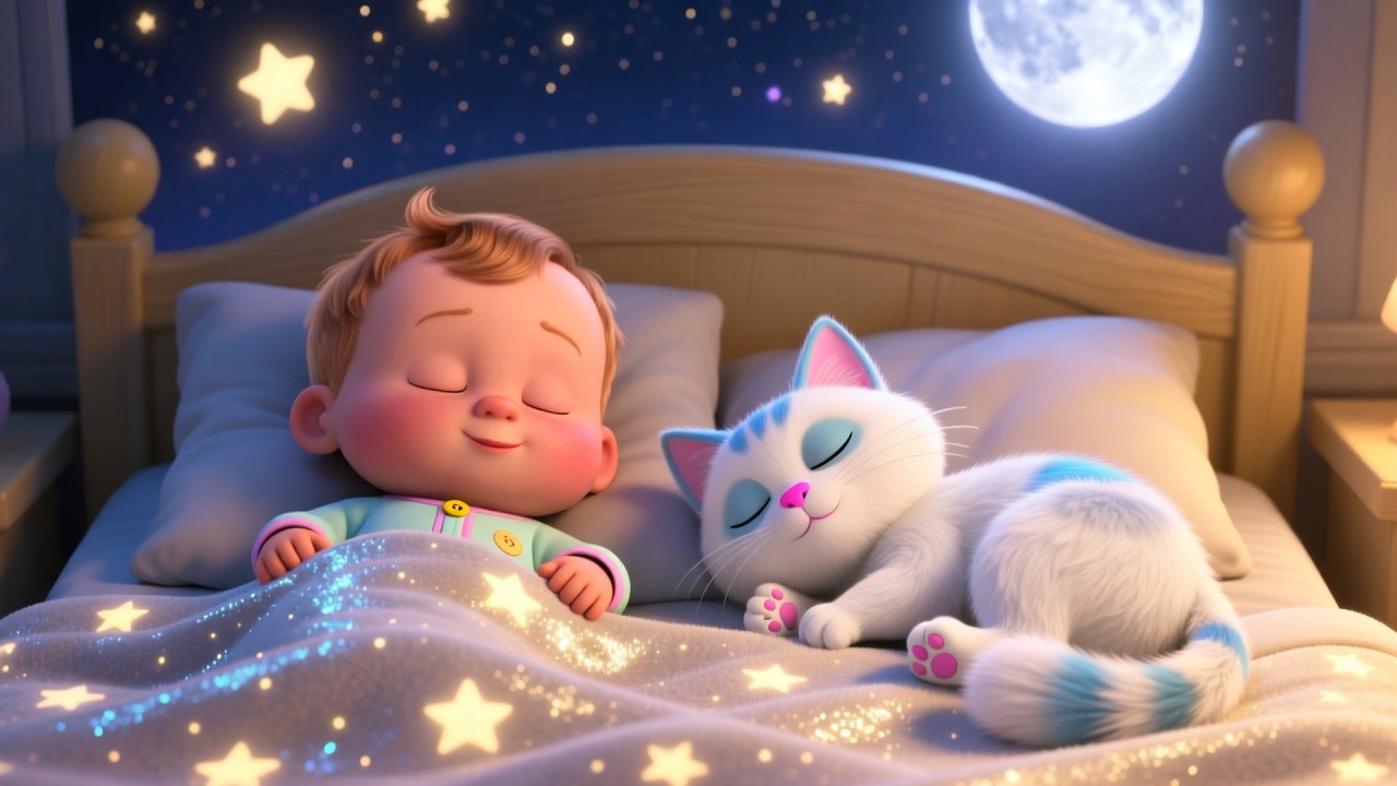 Baby Bedtime Stars 🌟 | Calming Lullaby for Kids | Sleepy Time Nursery Rhyme