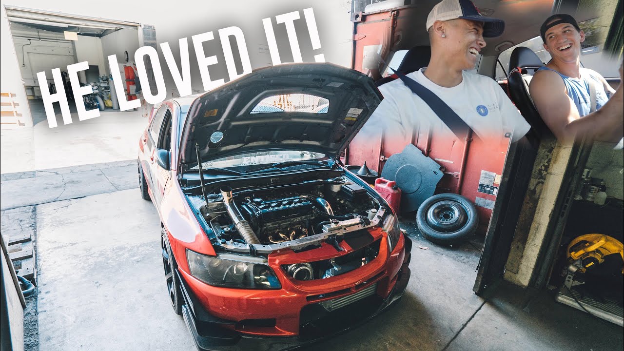 BEST REACTION TO THE 575hp EVO 8!