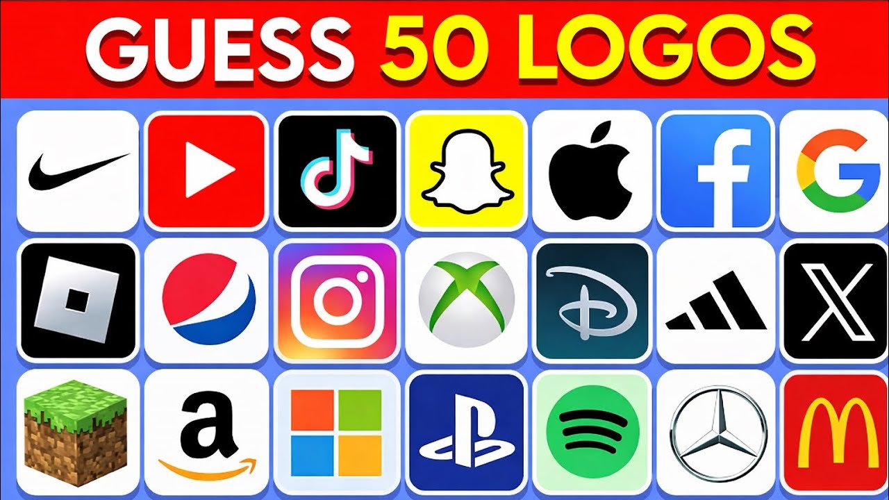 Guess the logo in 3 seconds /50 logos/logo quiz 2026