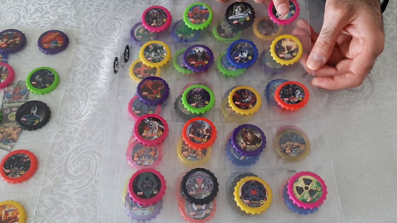 kaydır kazan marvel taso tazo flippo slammer pogs