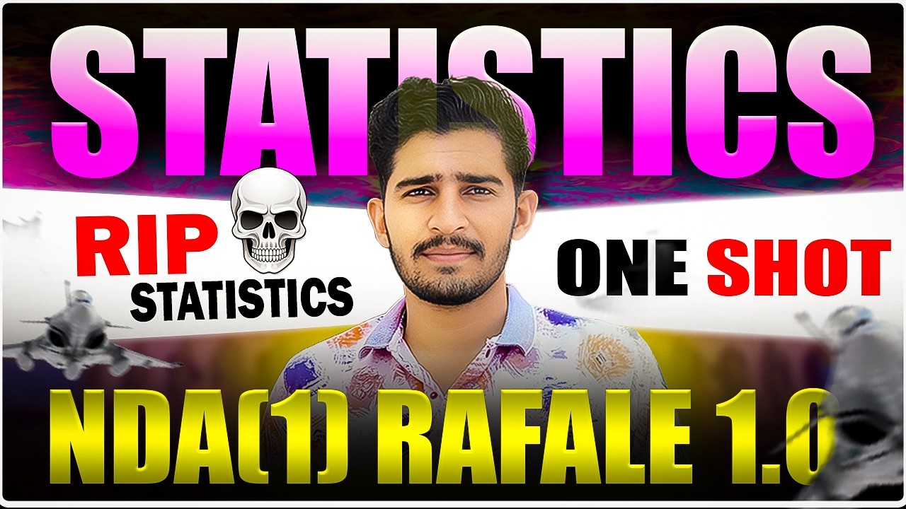 Statistics One Shot 🔥 | NDA 1 2026 Maths Complete Chapter | Paramjeet Sir | Rafale 1.0