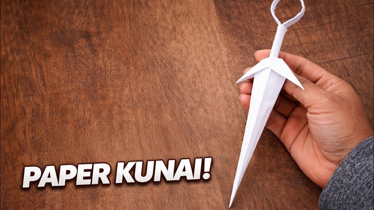 How To Make A Paper Kunai | Full Tutorial | Easy Paper Craft
