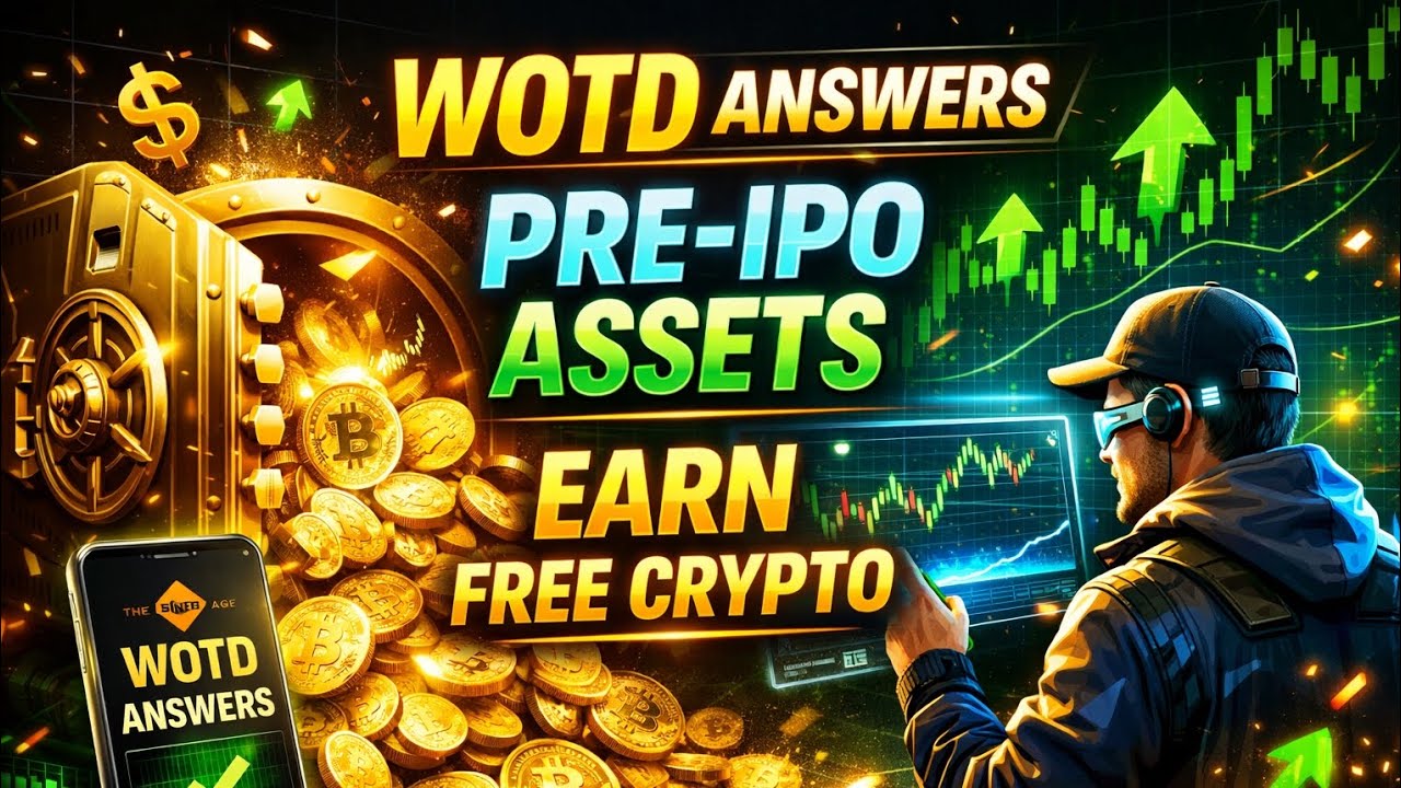🚀 Binance WOTD Answers Today | Theme Pre-IPO Assets  (3,4,5,6,7,8 Letters) 💰 EASY REWARDS!